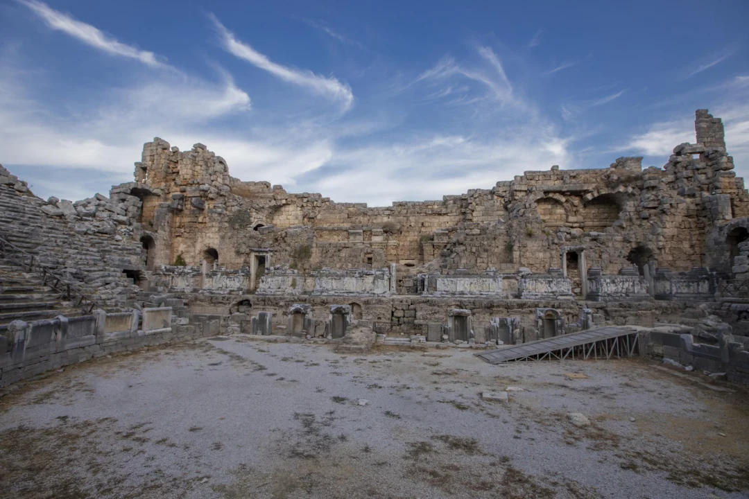 Plaża i wybrzeże — wakacje w Antyczne miasto Perge Antalya Turcja