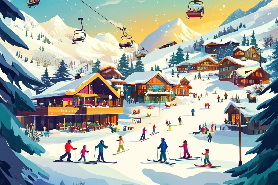 Miasto i architektura — Bardonecchia — ośrodek narciarski Piemont Włochy