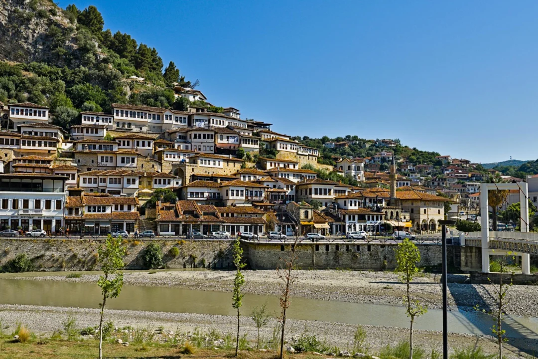 Miasto i architektura — Berat Albania Południowa Albania