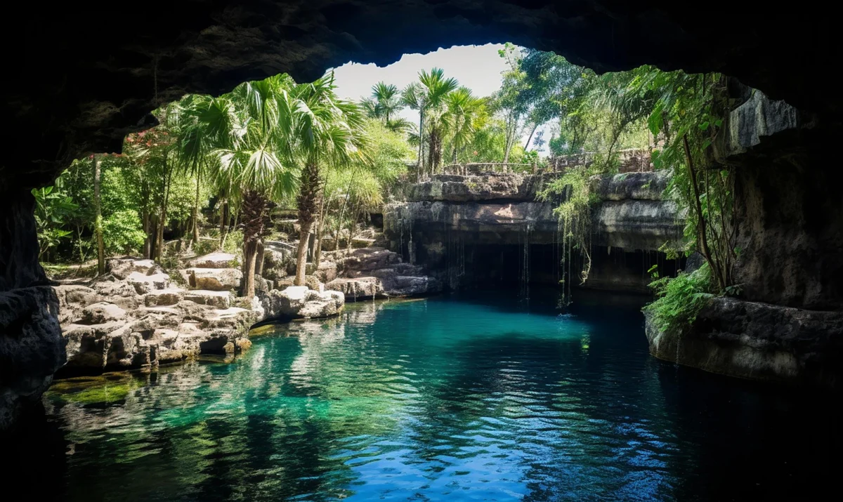 Atrakcje turystyczne — Cenote Dos Ojos Riviera Maya Hiszpania