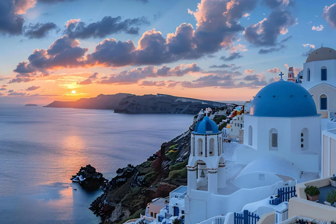 Góry i natura — Fira Santorini Grecja