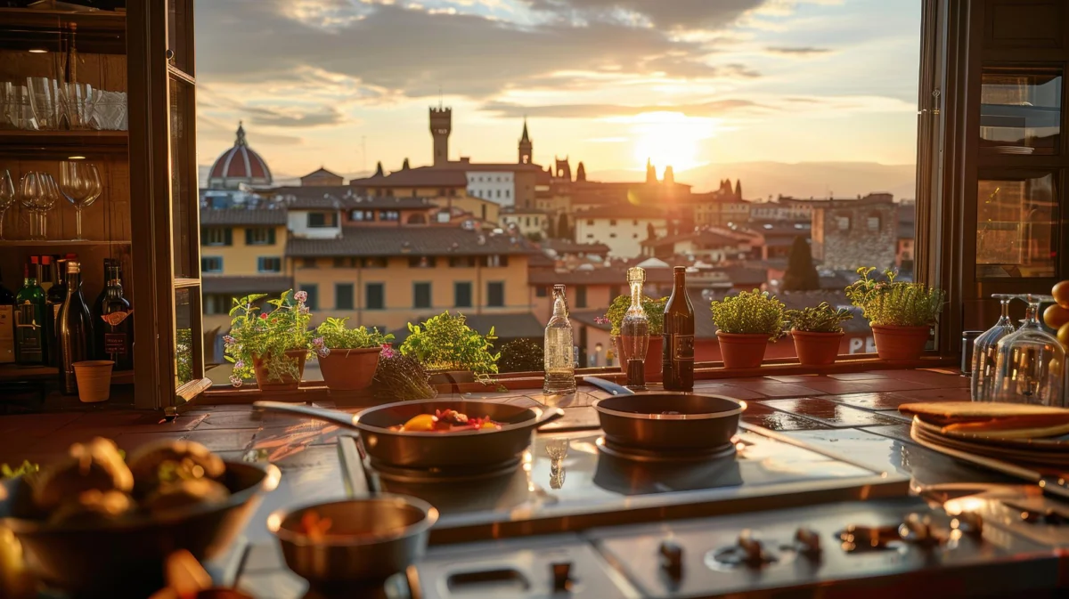 Miasto i architektura — Florencja i katedra Santa Maria del Fiore Włochy