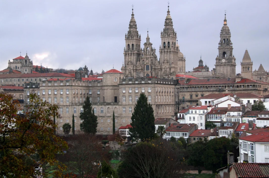 Atrakcje turystyczne — Katedra w Santiago de Compostela Zielone Wybrzeże Hiszpania