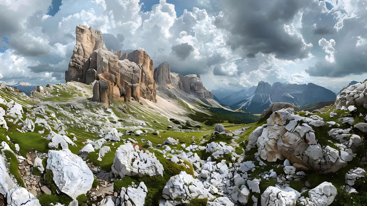 Miasto i architektura — Kolejka linowa Seceda Południowy Tyrol Włochy