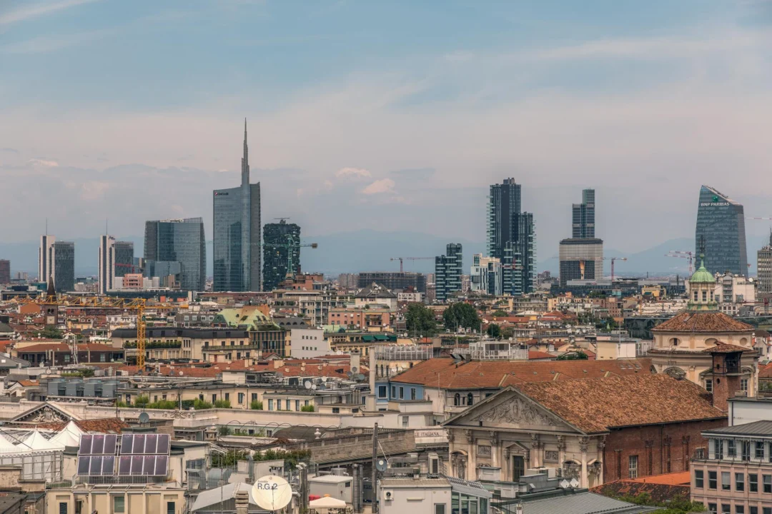 Miasto i architektura — Kościół Santa Maria delle Grazie Mediolan Włochy