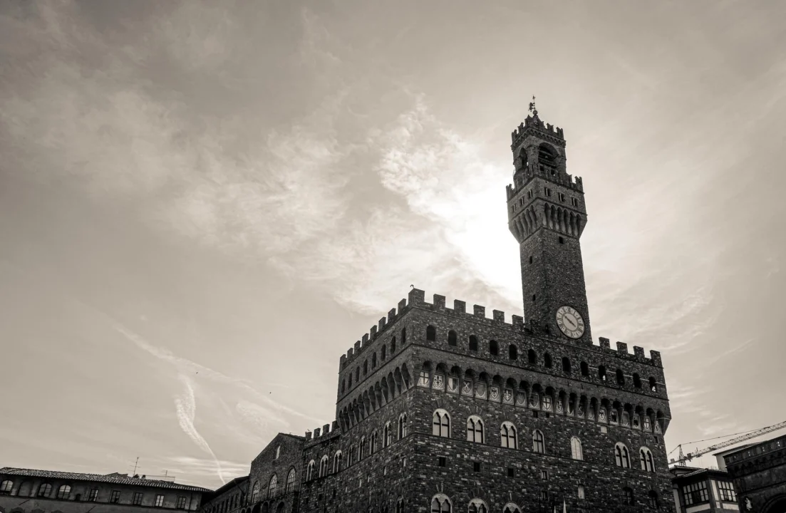 Miasto i architektura — Pałac Vecchio Florencja Włochy