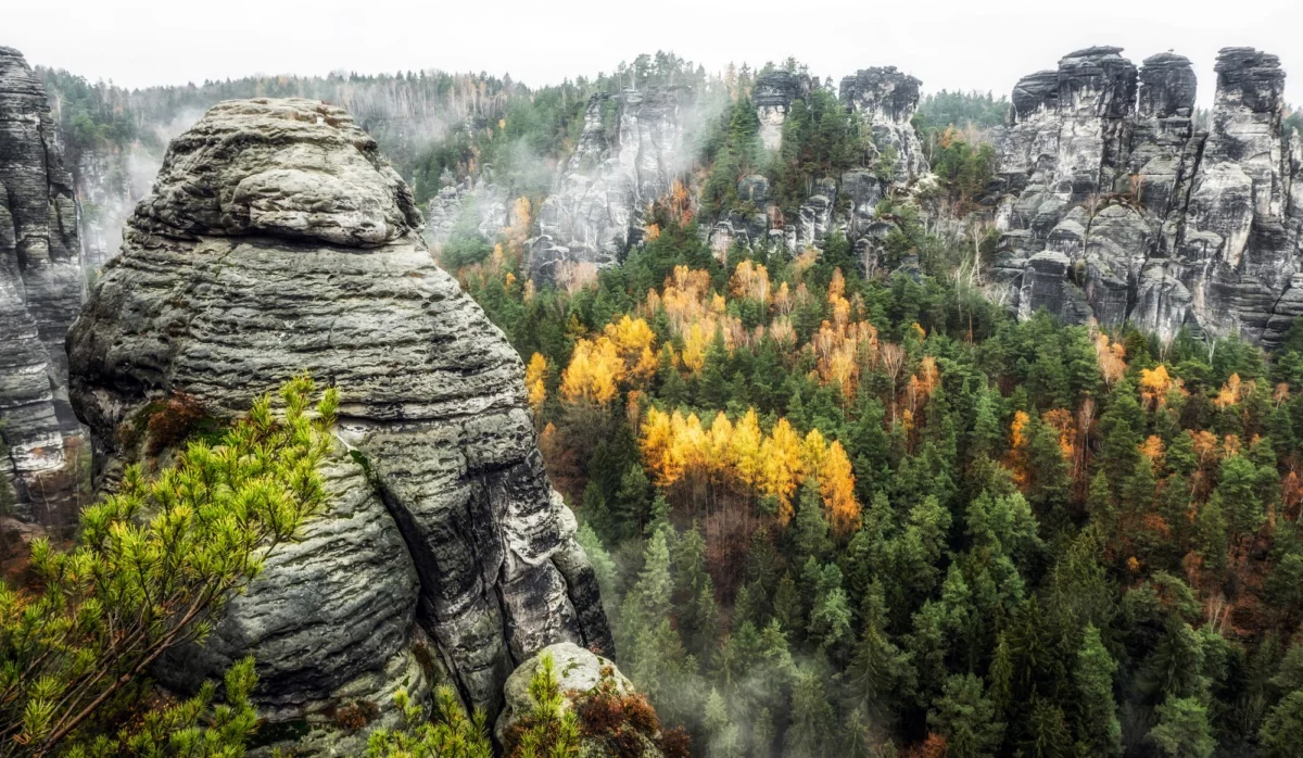 Góry i natura — Park Narodowy Sächsische Schweiz Saksonia Austria