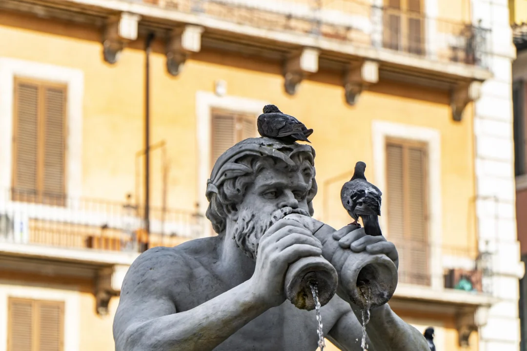 Góry i natura — Piazza Navona Rzym Włochy