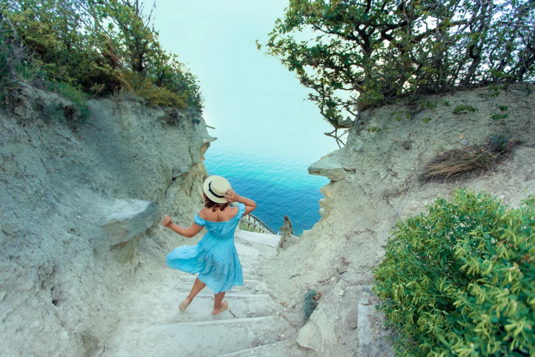 Atrakcje turystyczne — Plaża Egremni Lefkada Grecja