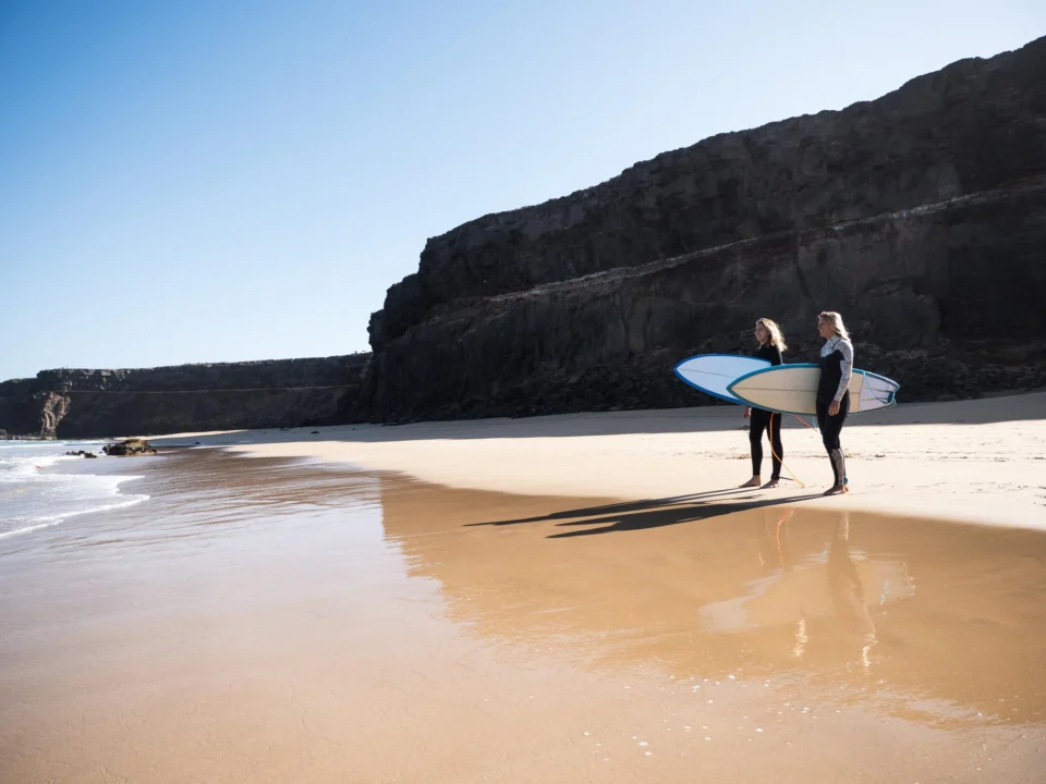 Góry i natura — Plaża Famara Lanzarote Hiszpania