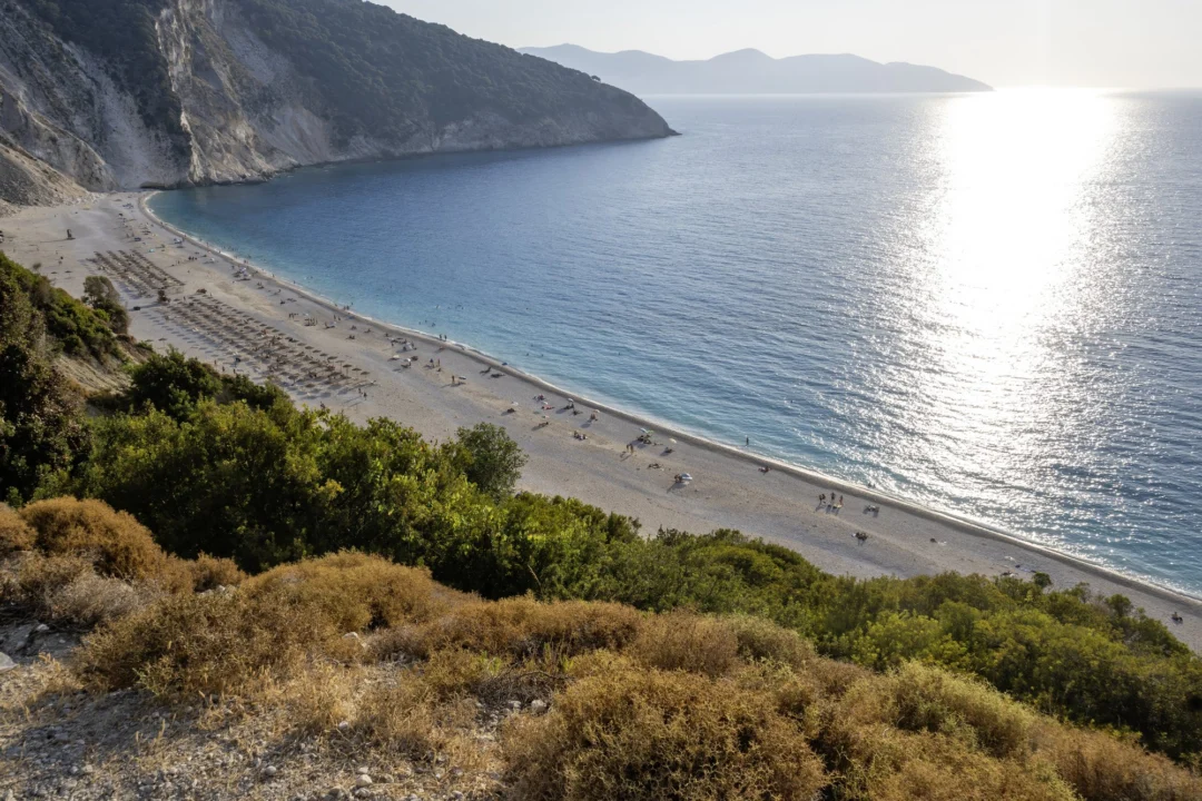 Plaża i wybrzeże — wakacje w Plaża Myrtos Kefalonia Grecja