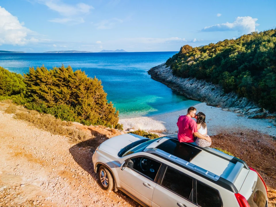 Atrakcje turystyczne — Plaża Myrtos Kefalonia Grecja
