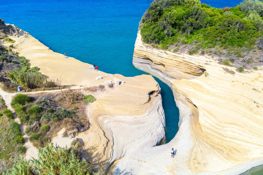 Góry i natura — Plaża Sidari Korfu Grecja