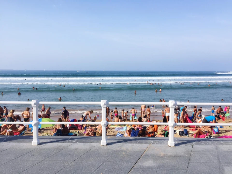 Miasto i architektura — Plaża w Nicei Nicea Francja