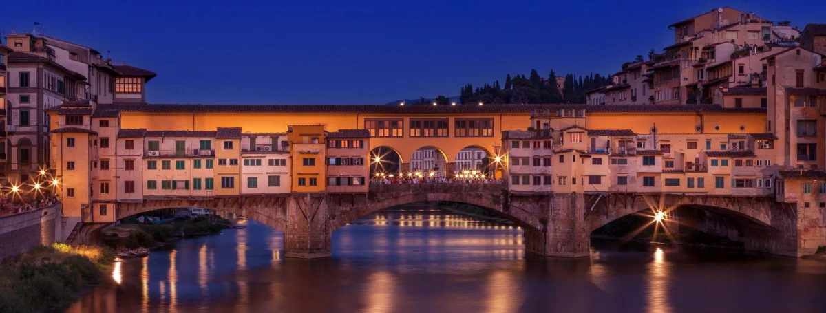 Góry i natura — Ponte Vecchio Florencja Włochy