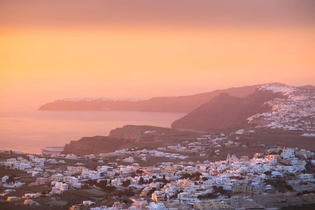 Miasto i architektura — Pyrgos Santorini Grecja