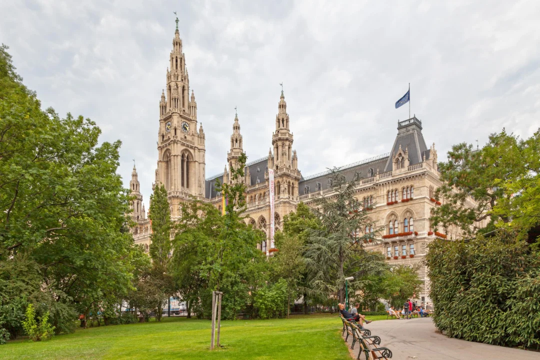 Miasto i architektura — Ratusz w Wiedniu Wiedeń Austria