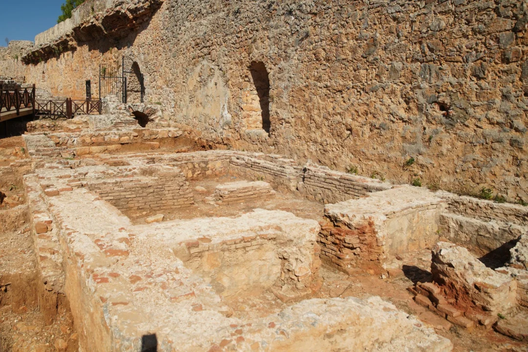 Góry i natura — Ruiny zamku Syedra Alanya Turcja