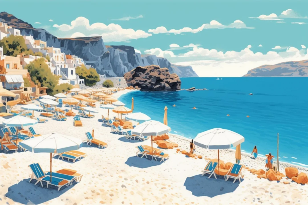 Miasto i architektura — Santorini Grecja