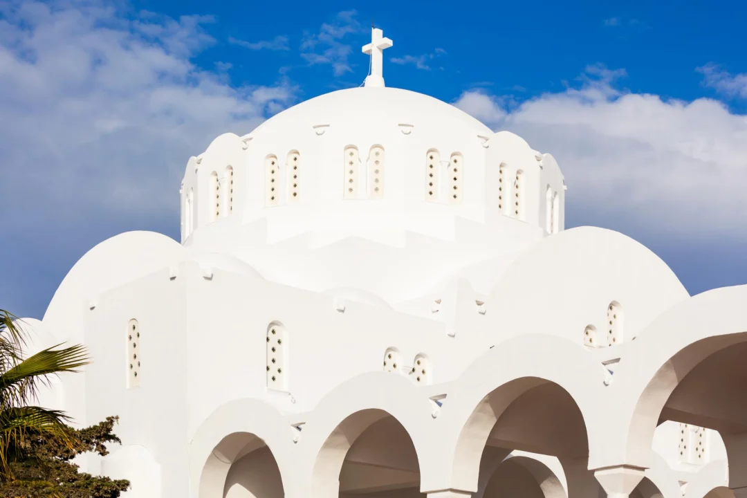 Miasto i architektura — Santorini Grecja