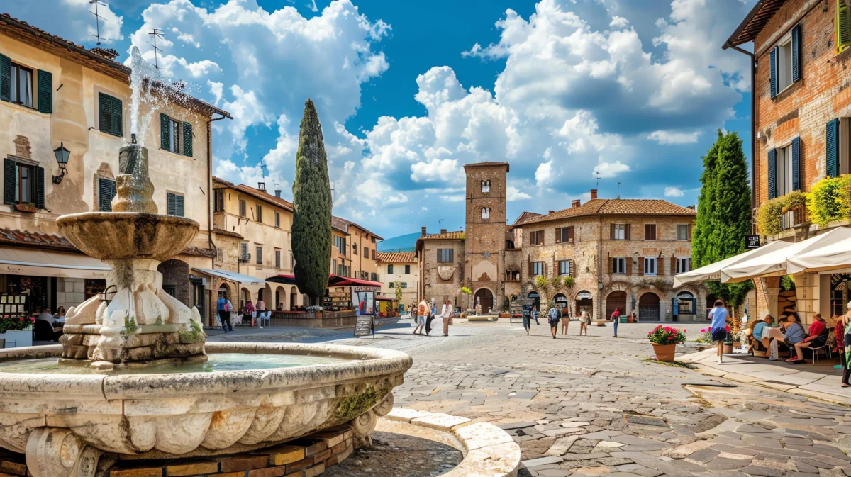 Góry i natura — Val d'Orcia Toskania Włochy