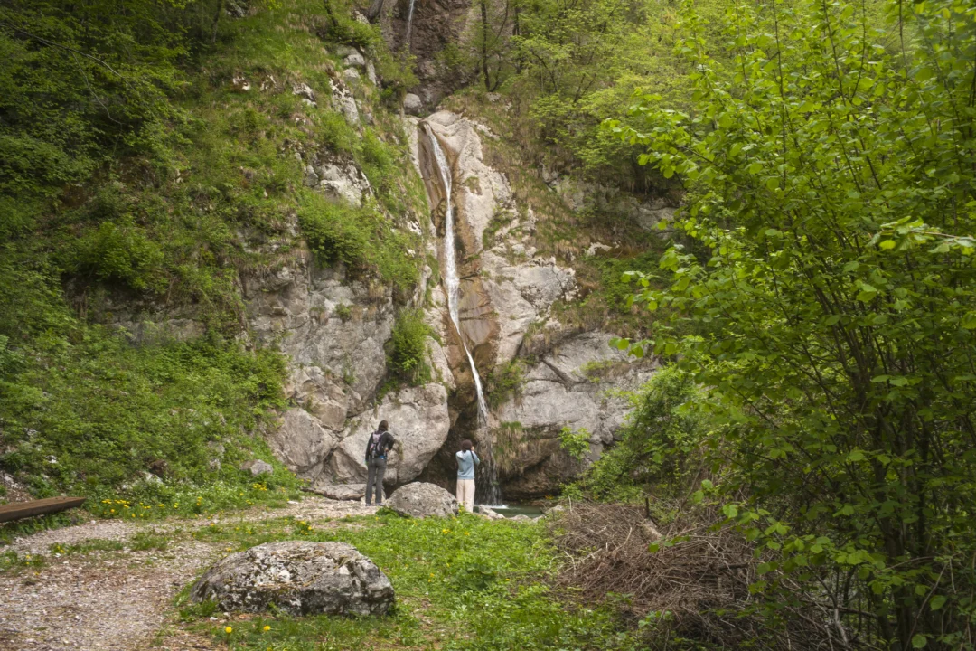 Góry i natura — Wodospad Szklarki Czeskie Karkonosze Czechy