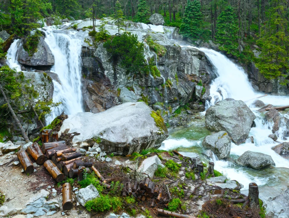 Góry i natura — Wodospad Wilczki Górny Śląsk Polska