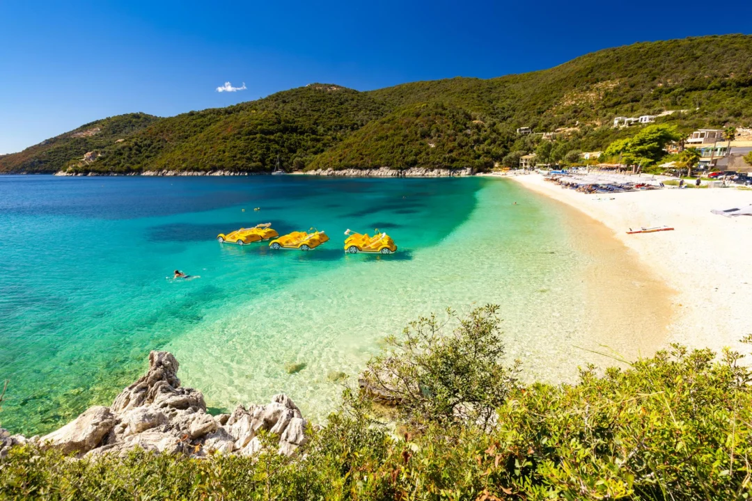 Atrakcje turystyczne — Wodospady Dimosari Lefkada Grecja