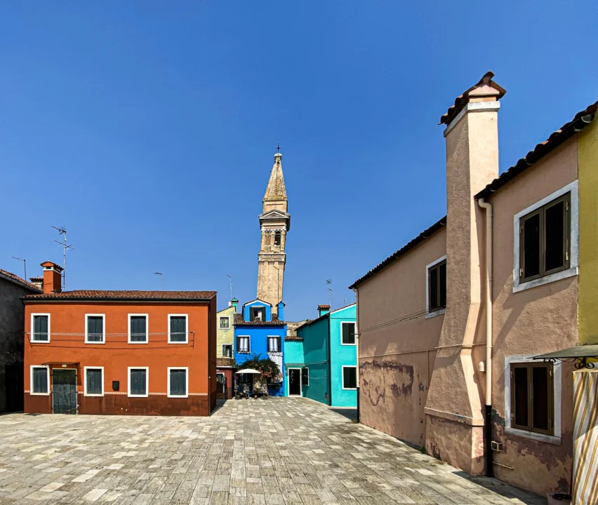 Góry i natura — Wyspa Burano Veneto Włochy