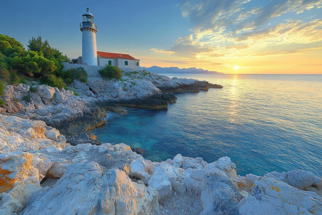 Kurort i widoki — Wyspa Losinj Chorwacja