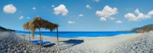 Plaża i wybrzeże — wakacje w Borsh Albania Południowa Albania