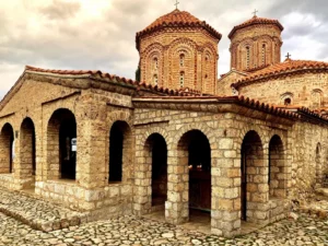 Plaża i wybrzeże — wakacje w Klasztor św. Nauma Grecka Macedonia Grecja