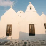 Plaża i wybrzeże — wakacje w Kościół Panagia Paraportiani Mykonos Grecja