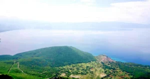 Plaża i wybrzeże — wakacje w Park Narodowy Galičica Grecka Macedonia Grecja