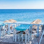 Plaża i wybrzeże — wakacje w Plaża Kamari Santorini Grecja