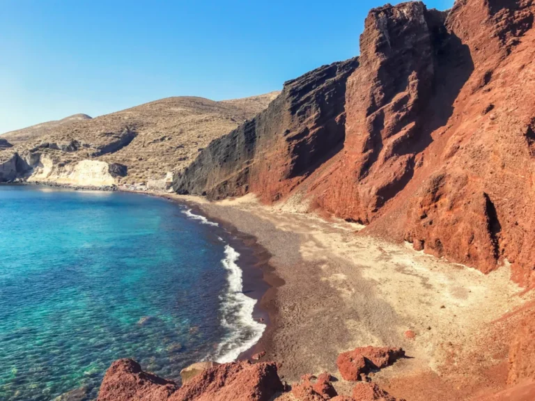 Plaża i wybrzeże — wakacje w Plaża Red Beach Santorini Grecja
