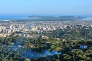 Plaża i wybrzeże — wakacje w Vlora Albania Południowa Albania