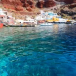 Plaża i wybrzeże — wakacje w Zatoka Amoudi Santorini Grecja