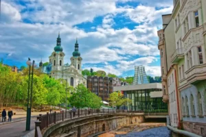 Plaża i wybrzeże — wakacje w Kościół św. Marii Magdaleny Karlove Vary Czechy